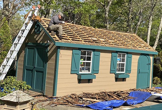 Cedar siding and cedar roofing project