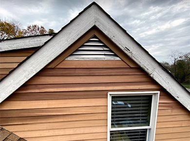 Cedar shake roof and siding project
